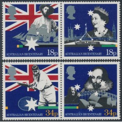 AUSTRALIA / UK - 1988 Australia/UK Bicentennial joint issue, MNH – SG # 1396-1399