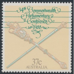 AUSTRALIA - 1988 37c Commonwealth Parliamentary Conference, MNH – SG # 1157
