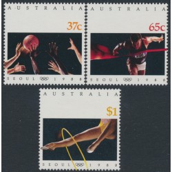 AUSTRALIA - 1988 37c to $1 Seoul Olympic Games set of 3, MNH – SG # 1154-1156
