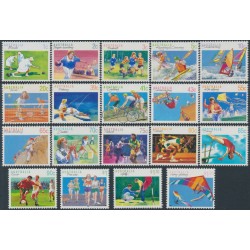 AUSTRALIA - 1989-1990 1c to $1.20 Sports set of 19, MNH – SG # 1169-1194