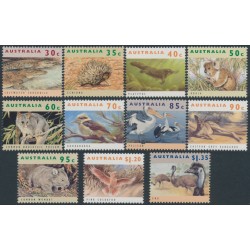 AUSTRALIA - 1992-1994 30c to $1.35 Native Animals set of 11, MNH – SG # 1361-1371