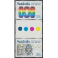 AUSTRALIA - 1982 27c ABC Anniversary gutter pair, MNH – SG # 847a