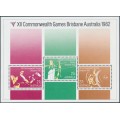 AUSTRALIA - 1982 Commonwealth Games M/S, MNH – SG # MS863