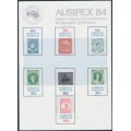 AUSTRALIA - 1984 AUSIPEX Stamp Exhibition M/S, MNH – SG # MS945