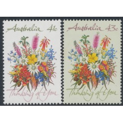 AUSTRALIA - 1990 41c & 43c Thinking of You, sheet stamps, MNH – SG # 1230-1231
