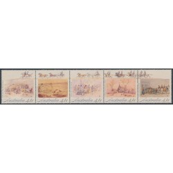 AUSTRALIA - 1990 41c Gold Rush strip of 5, MNH – SG # 1254a