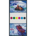 AUSTRALIA / AAT - 1998 Antarctic Transport gutter pair, MNH – SG # 122a