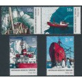 AUSTRALIA / AAT - 2003 Antarctic Supply Ships set of 4, MNH – SG # 160a + 162-163