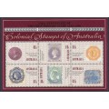 AUSTRALIA - 1990 Colonial Stamps M/S, MNH – SG # MS1253