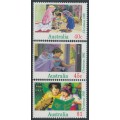 AUSTRALIA - 1992 40c to $1 Christmas set of 3, MNH – SG # 1383-1385