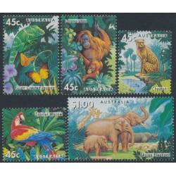 AUSTRALIA - 1994 45c to $1 Australian Zoos set of 5, MNH – SG # 1479-1483