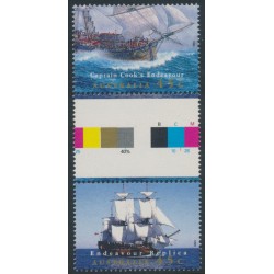 AUSTRALIA - 1995 45c Endeavour Replica gutter pair, MNH – SG # 1510a