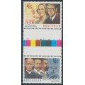 AUSTRALIA - 1995 45c Medical Scientists gutter pair, MNH – SG # 1552a