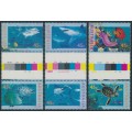 AUSTRALIA - 1995 45c Marine Life set of three gutter pairs, MNH – SG # 1556a+1558a+1560a