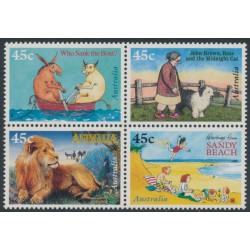 AUSTRALIA - 1996 45c Children’s Books block of 4, MNH – SG # 1630a