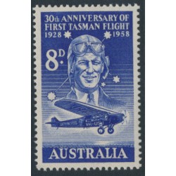 AUSTRALIA - 1958 8d blue Kingsford-Smith, MNH – SG # 304