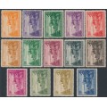 NORFOLK ISLAND - 1947 ½d to 2/- Ball Bay set of 14, MNH – SG # 1-12 + 6a + 12a