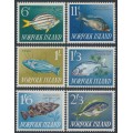 NORFOLK ISLAND - 1962 6d to 2/3 Fish set of 6, MNH – SG # 43-48