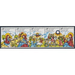 COCOS ISLANDS - 1983 24c Christmas strip of 5, MNH – SG # 103a