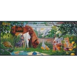 AUSTRALIA - 1996 Australian Pets M/S, o/p St. Peters, MNH – SG # MS1651
