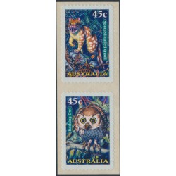 AUSTRALIA - 1997 45c Nocturnal Animals, self-adhesive set of 2, MNH – SG # 1720a