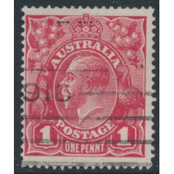 AUSTRALIA - 1915 1d red KGV (G17), 'Ferns' [VII/54], used – ACSC # 71G(4)ia