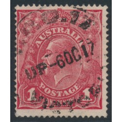 AUSTRALIA - 1917 1d orange-red KGV Head (G65), inverted watermark, used – ACSC # 72Fa