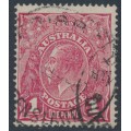 AUSTRALIA - 1918 1d damson KGV (shade = G70½), used – ACSC # 72K