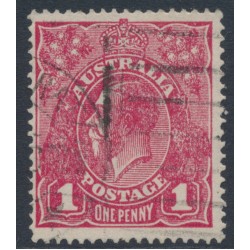 AUSTRALIA - 1918 1d lilac-rose KGV (shade = G70½), used – ACSC # 72KA