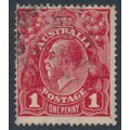 AUSTRALIA - 1917 1d orange-red KGV Head (G65), used – ACSC # 72F