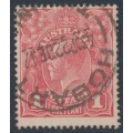 AUSTRALIA - 1917 1d pinkish salmon KGV (shade = G26), used – ACSC # 71R