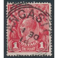 AUSTRALIA - 1914 1d carmine-red KGV (shade = G10), used – ACSC # 71A