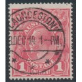 AUSTRALIA - 1914 1d salmon-red [aniline] KGV (shade = G12), used – ACSC # 71C