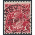 AUSTRALIA - 1914 1d deep red KGV (shade = G13), used – ACSC # 71D
