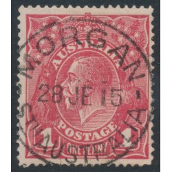 AUSTRALIA - 1915 1d dull red KGV (shade = G16), used – ACSC # 71E