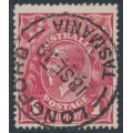 AUSTRALIA - 1918 1d deep carmine-rose KGV (shade = G30), used – ACSC # 71V