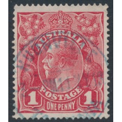 AUSTRALIA - 1918 1d carmine-red KGV (shade = G31), used – ACSC # 71Y