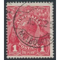 AUSTRALIA - 1918 1d carmine-red KGV (die III, G109), used – ACSC # 75A