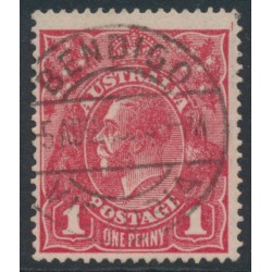 AUSTRALIA - 1915 1d scarlet-red [semi-surfaced paper] (G15½), used – ACSC # 71F