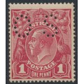 AUSTRALIA - 1918 1d red KGV (G30), 'RA joined' [VII/60], MNH – ACSC # 71V(4)j + bb