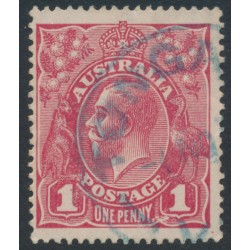 AUSTRALIA - 1918 1d red KGV (G30), 'PENAVY' [III/23], used – ACSC # 71V(2)d