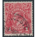 AUSTRALIA - 1916 1d red KGV (G18), 'nick at upper left' [VII/32], used – ACSC # 71I(4)g