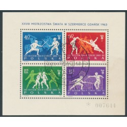 POLAND - 1963 Fencing World Championships M/S, used – Michel # Block 29