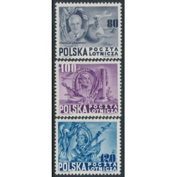 POLAND - 1948 Anniversary of the US Constitution (Roosevelt) set of 3, MNH – Michel # 515-517