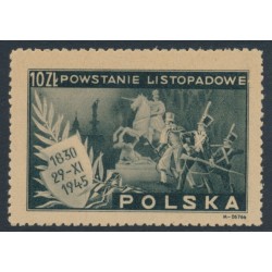 POLAND - 1945 10Zł slate-grey November Uprising, MNH – Michel # 420