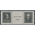 POLAND - 1928 Warsaw Philatelic Exhibition stamps from M/S, MNH – Michel # 254-255