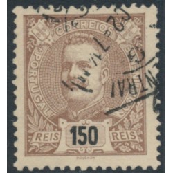 PORTUGAL - 1895 150R brown/black on fawn King Carlos I, used – Michel # 134A