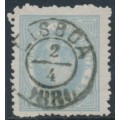 PORTUGAL - 1880 25R grey-blue King Luis I, perf. 12½, used – Michel # 50B