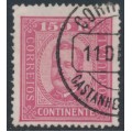 PORTUGAL - 1893 150R carmine King Carlos I, perf. 13½, ribbed paper, used – Michel # 75Cy