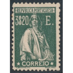 PORTUGAL - 1924 3.20E green-slate Ceres, perf. 12:11½, MNG – Michel # 295